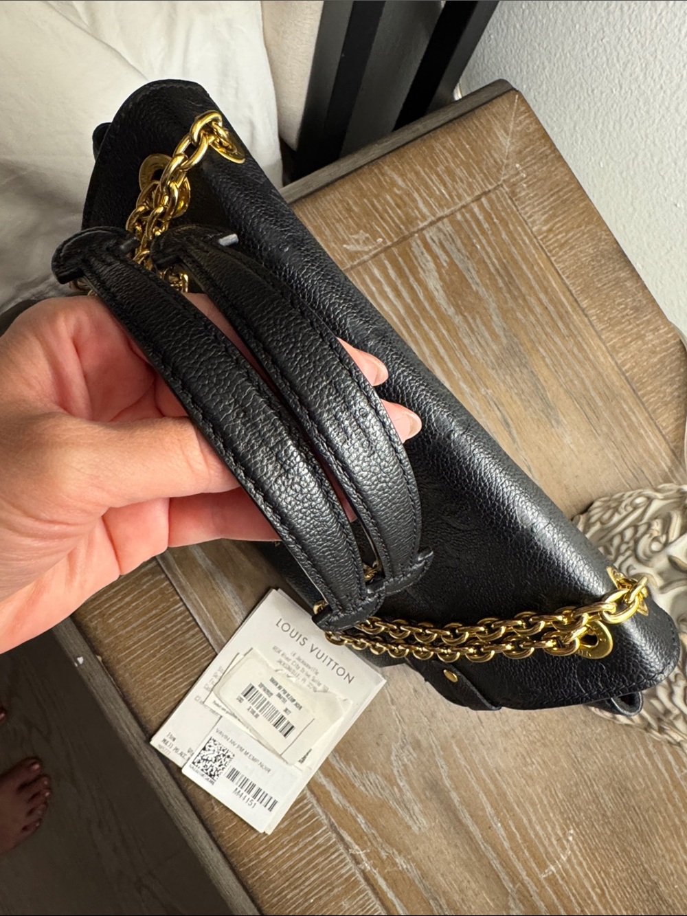 Louis Vuitton Vavin PM Monogram Empreinte Noir Black Leather Shoulder Bag - Picture 7 of 16